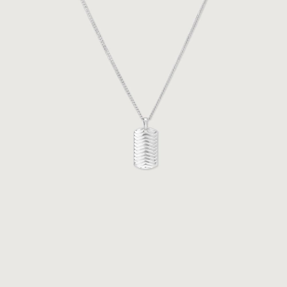Wave Ridge Silver Necklace,,hi-res thumbnail 5