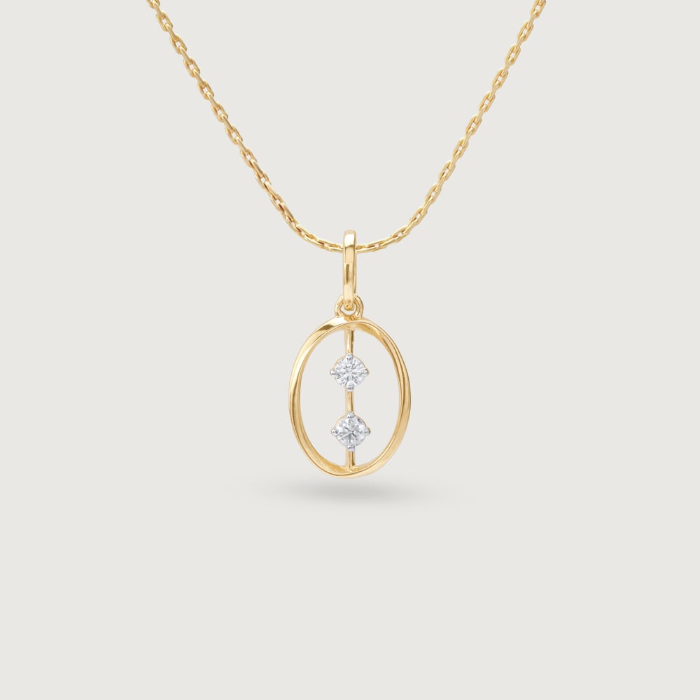 Oval Pop Diamond Pendant,,hi-res thumbnail 3