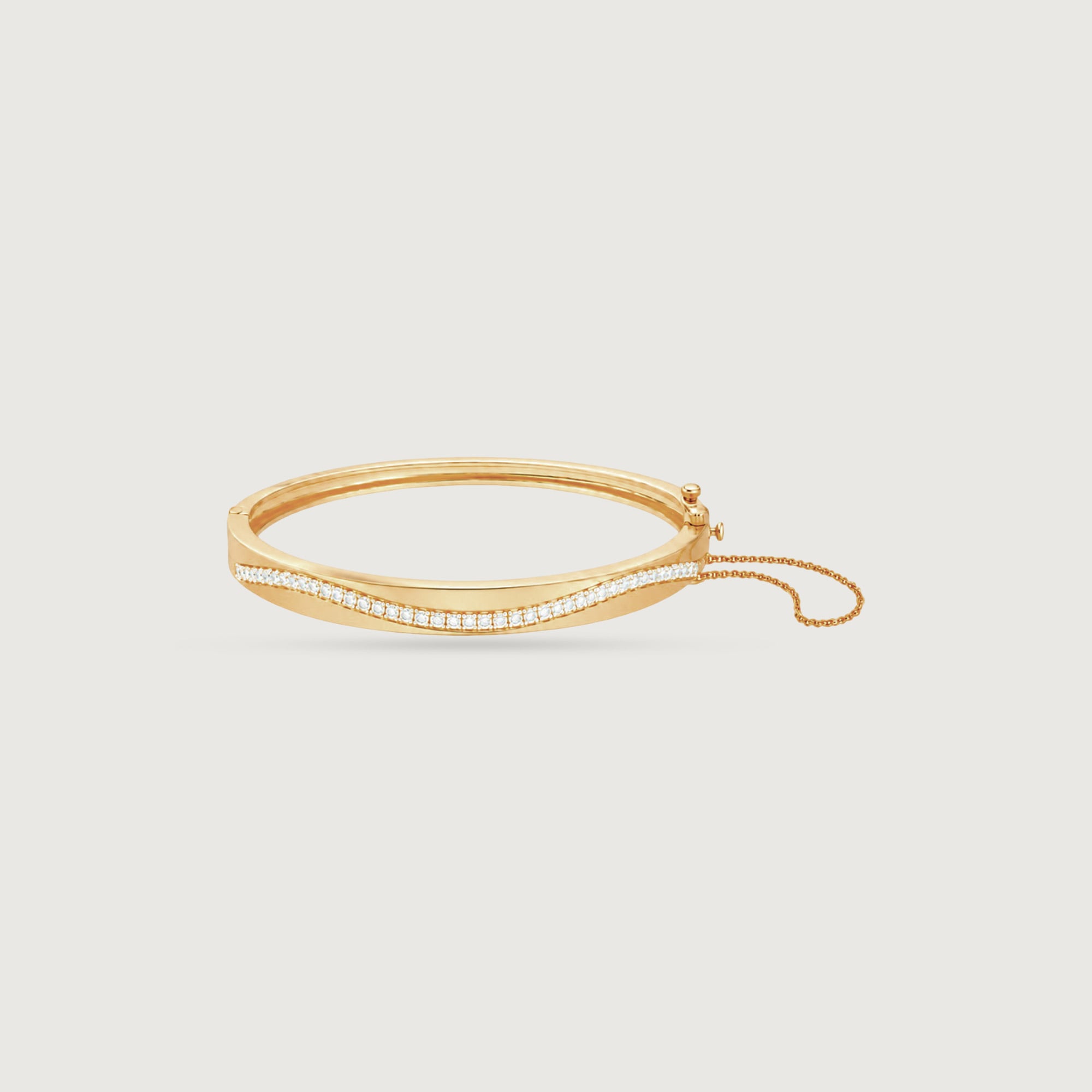 Sleek Curve Gold Bangle