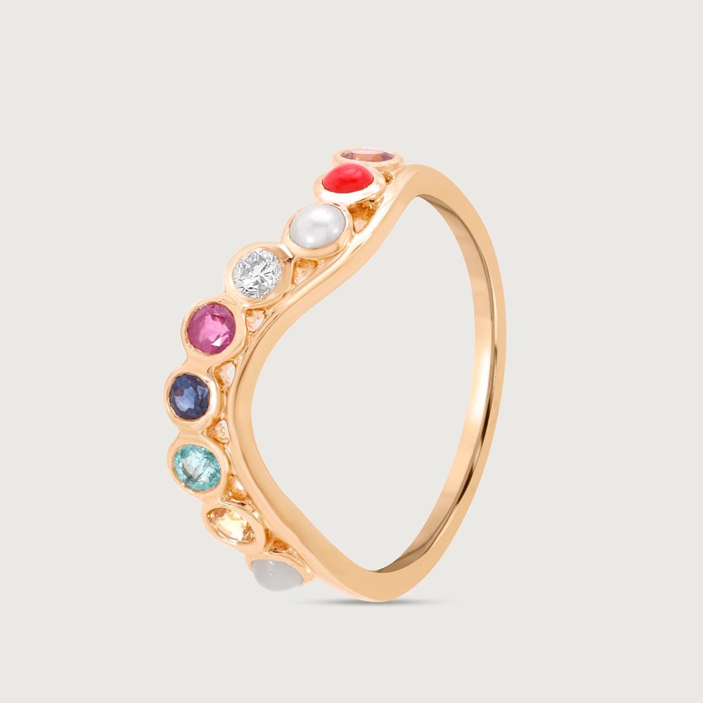 Navratna Aura Diamond Ring,,hi-res thumbnail 4