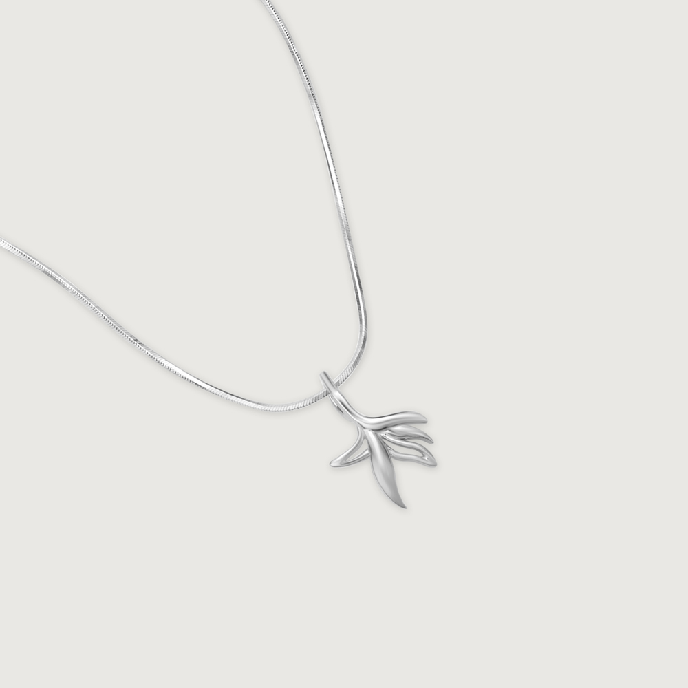 Organic Form Silver Pendant,,hi-res thumbnail 4