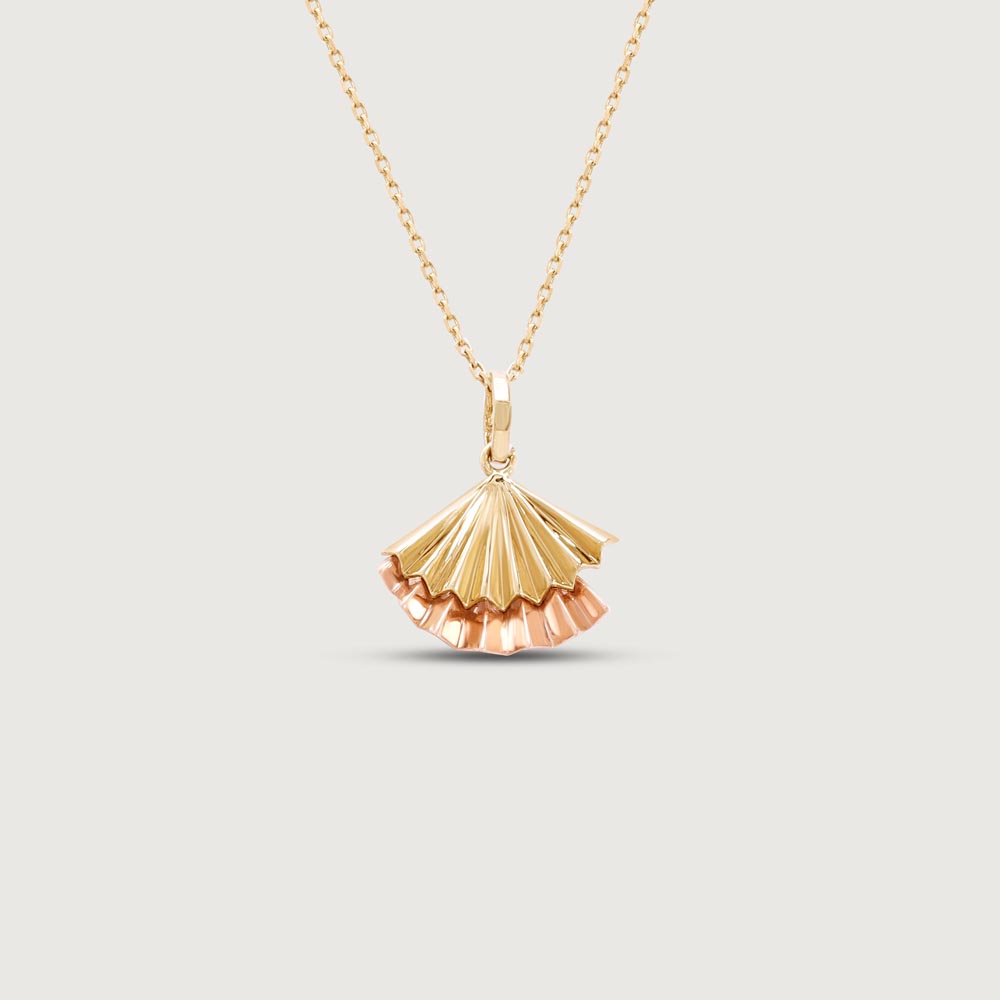 Twilight Shell Gold Pendant,,hi-res thumbnail 3