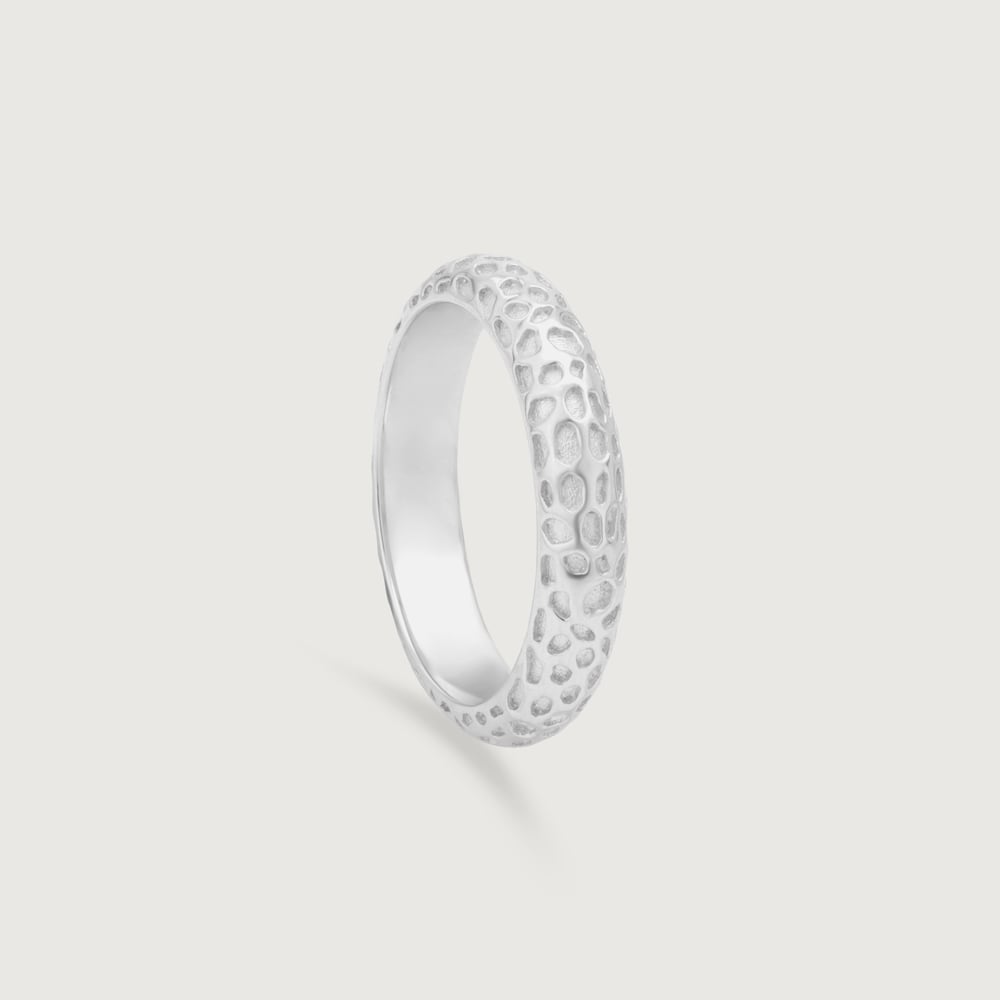 Edgy Noir Silver Ring,,hi-res thumbnail 3