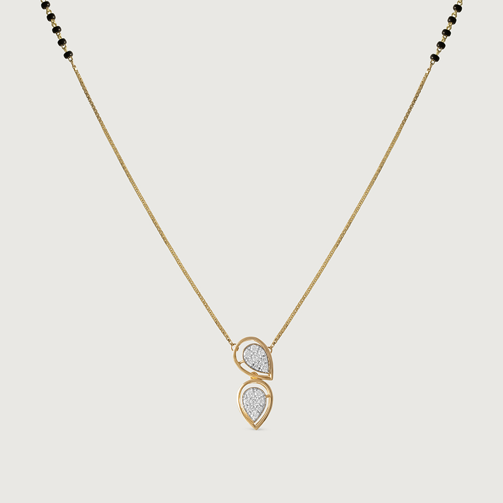 Harmonious Flow Gold and Diamond Mangalsutra,,hi-res thumbnail 3