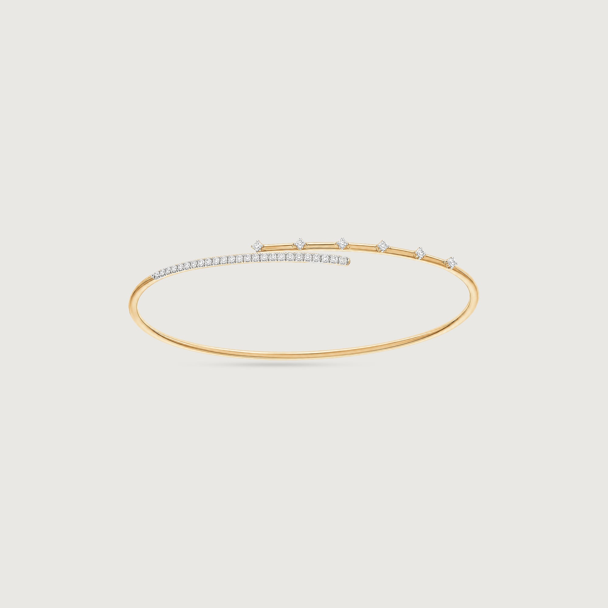 Sleek Balance Diamond Bangle