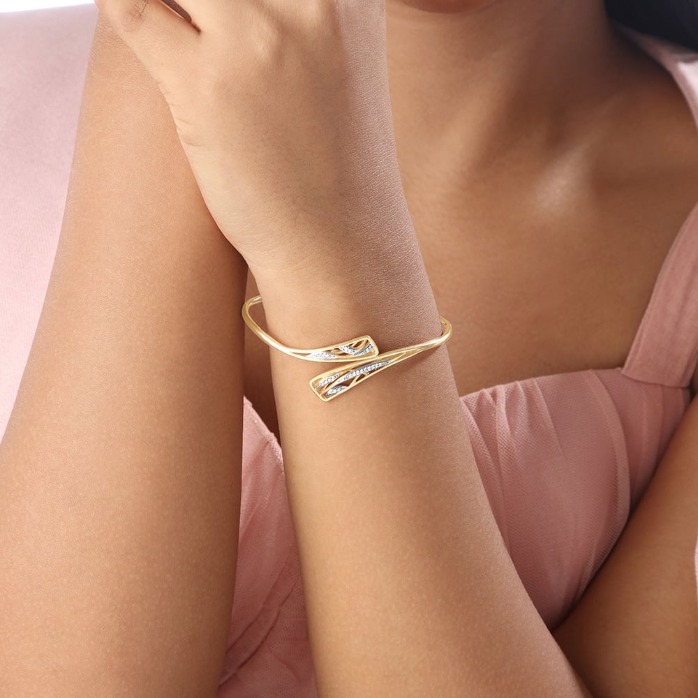 Glide Statement Diamond Bangle,,hi-res thumbnail 2