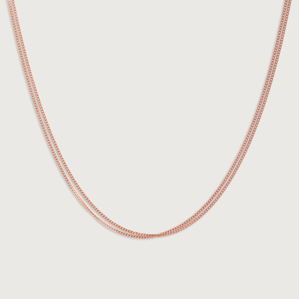 Double Link Rose Gold Chain,,hi-res thumbnail 3