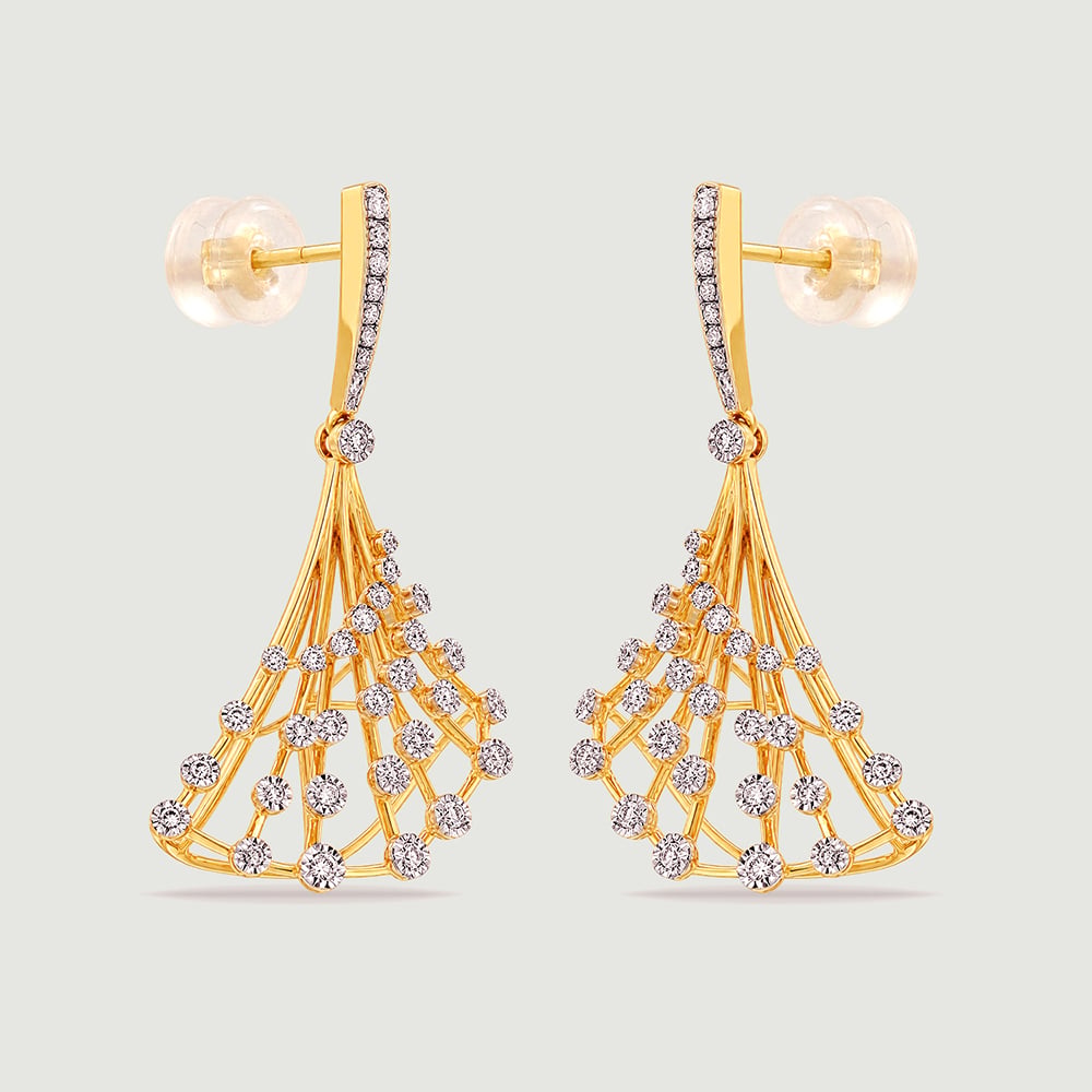 Radiant Cascading Diamond Jhumka,,hi-res thumbnail 5