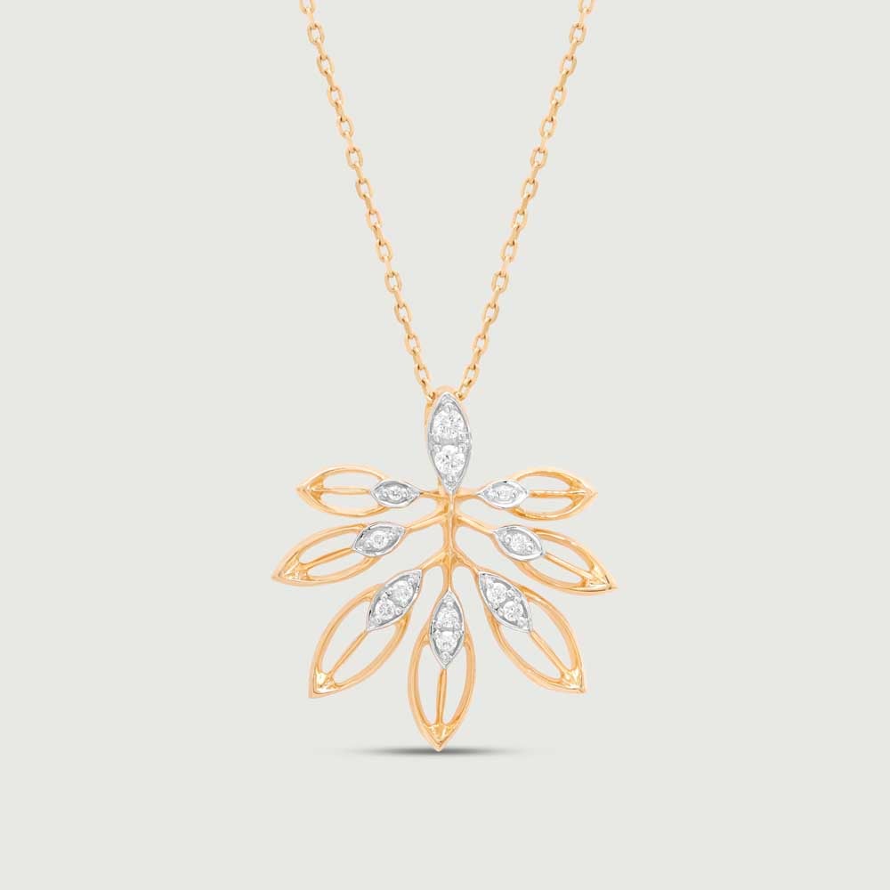 Sassy Foliage Diamond Pendant,,hi-res thumbnail 3