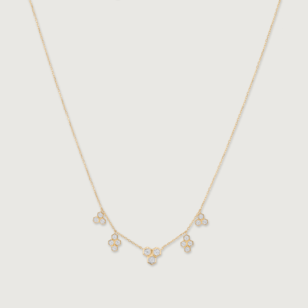 Honeycomb Harmony Diamond Necklace,,hi-res thumbnail 4