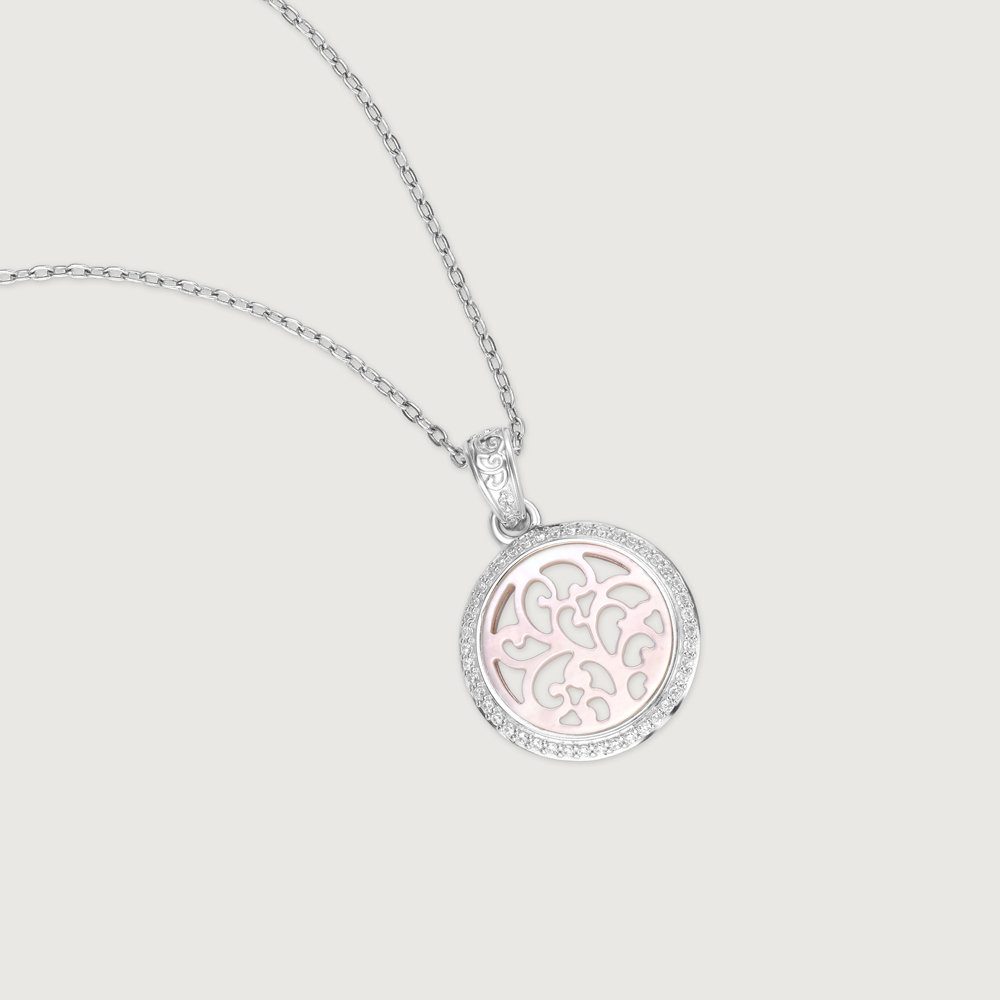 Ornate Radiant Silver Pendant,,hi-res thumbnail 4