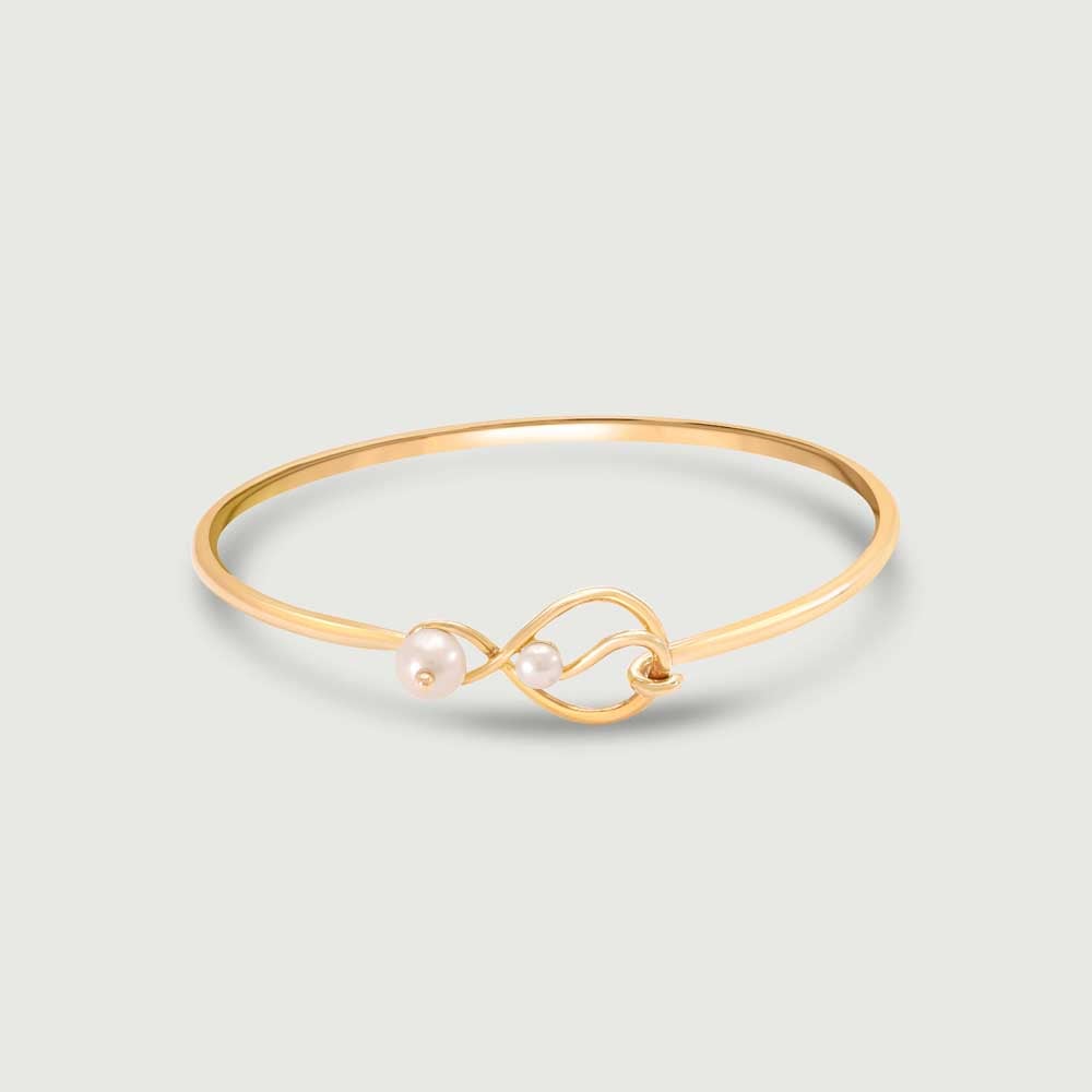 Poised Knot Pearl Bangle,,hi-res thumbnail 3
