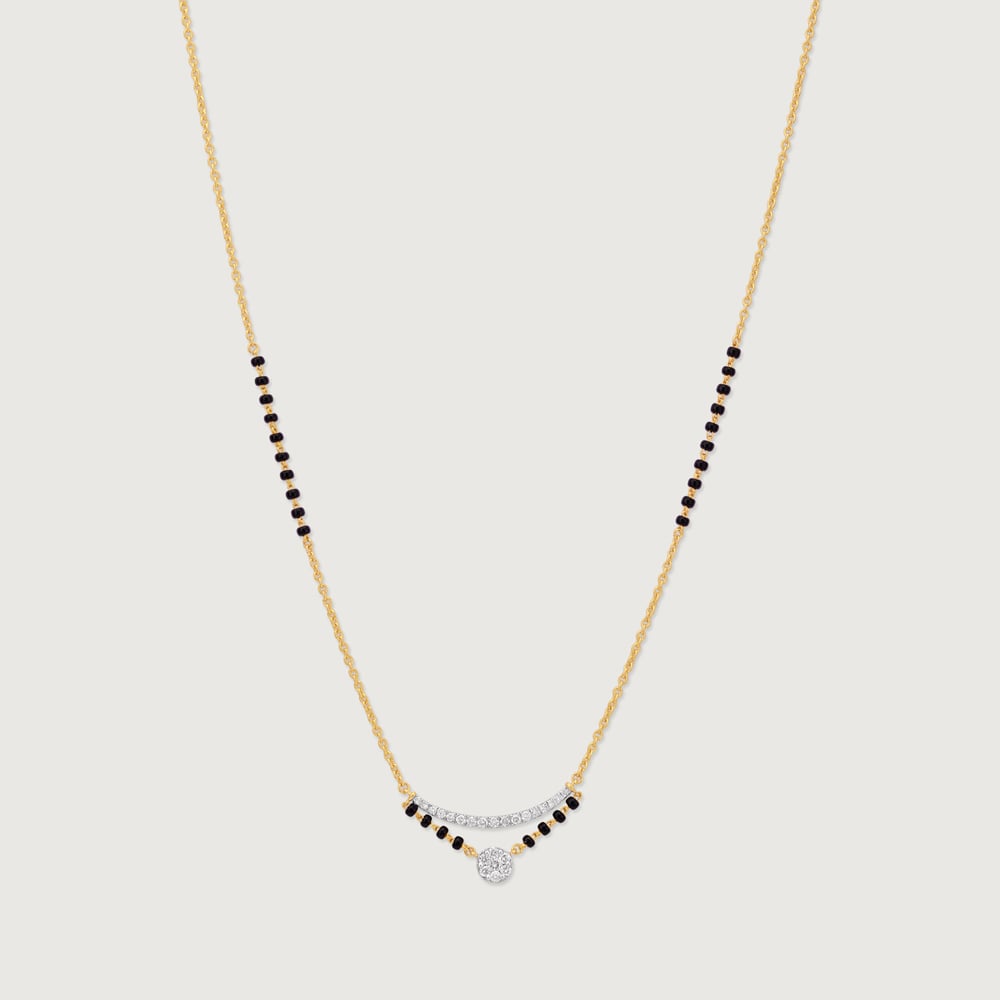 Sleek Orbit Diamond Mangalsutra,,hi-res thumbnail 4