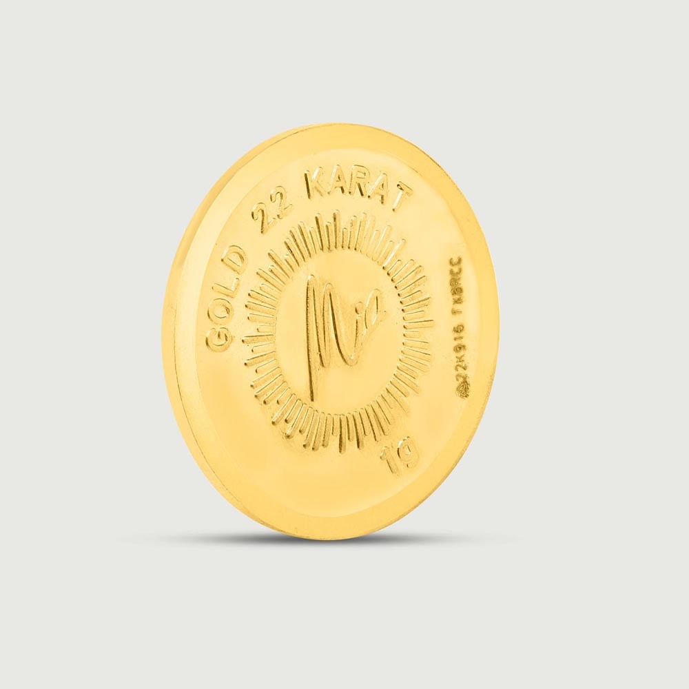 1 GM 22 Karat Stunning Lotus Gold Coin,,hi-res thumbnail 4