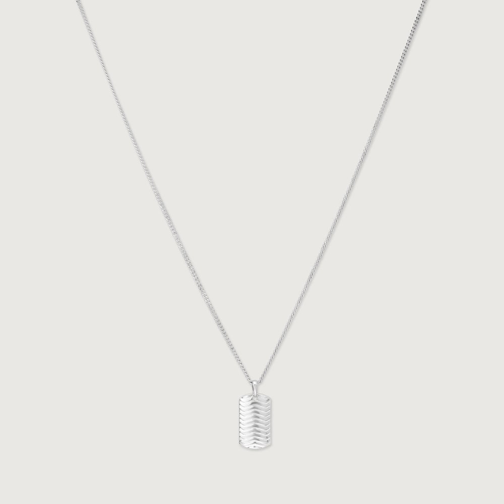 Wave Ridge Silver Necklace,,hi-res thumbnail 6