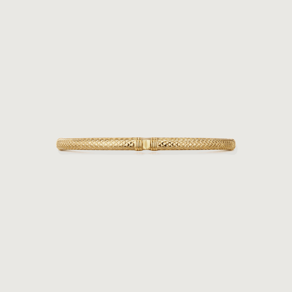 Textured Classic Gold Bangle,,hi-res thumbnail 3
