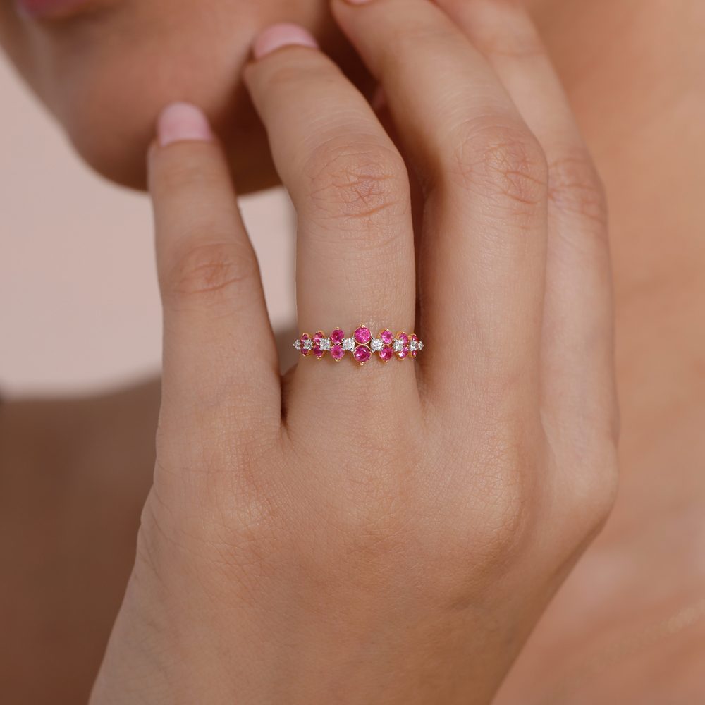 Bold Graduated Ruby Ring,,hi-res thumbnail 2