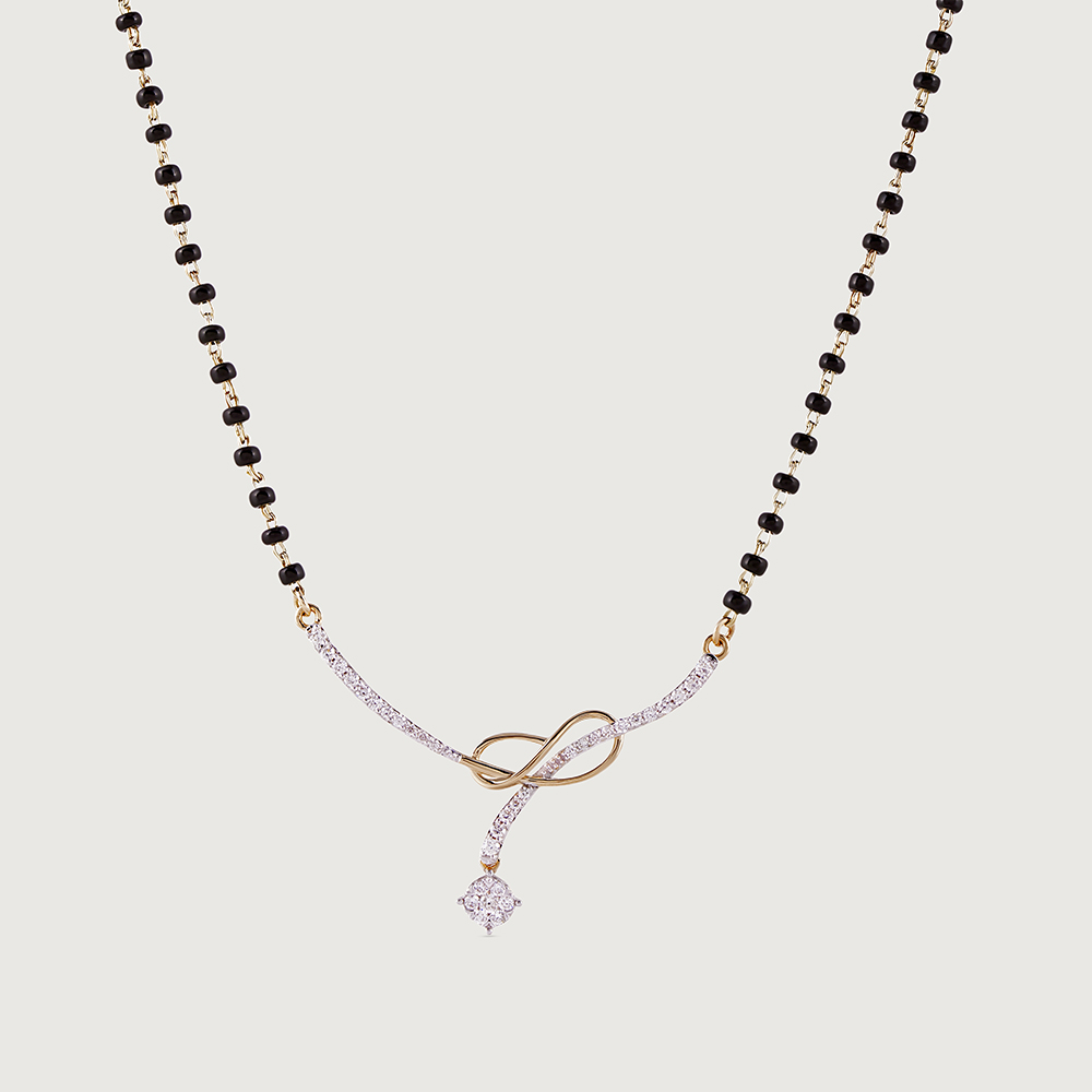 Timeless Knot Gold and Diamond Mangalsutra,,hi-res thumbnail 3