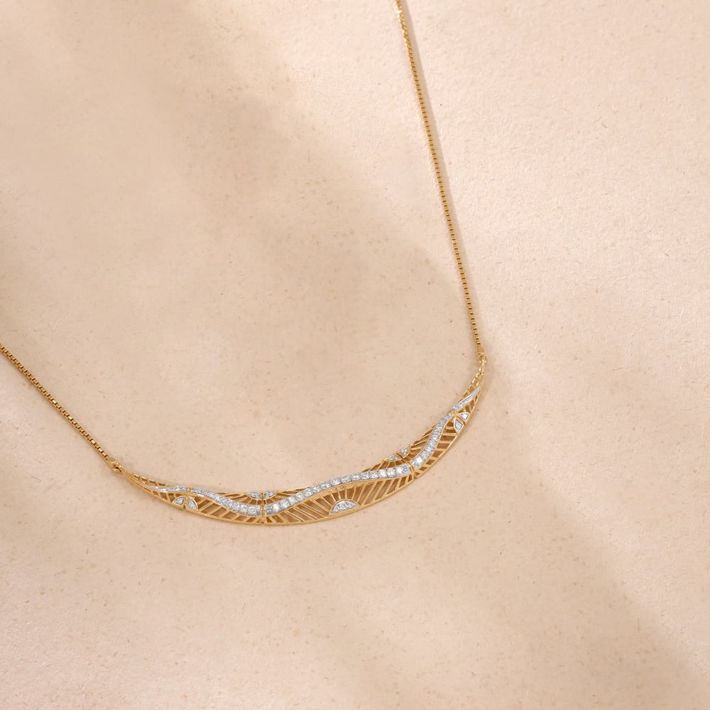 Flowing Rhythm Diamond Necklace