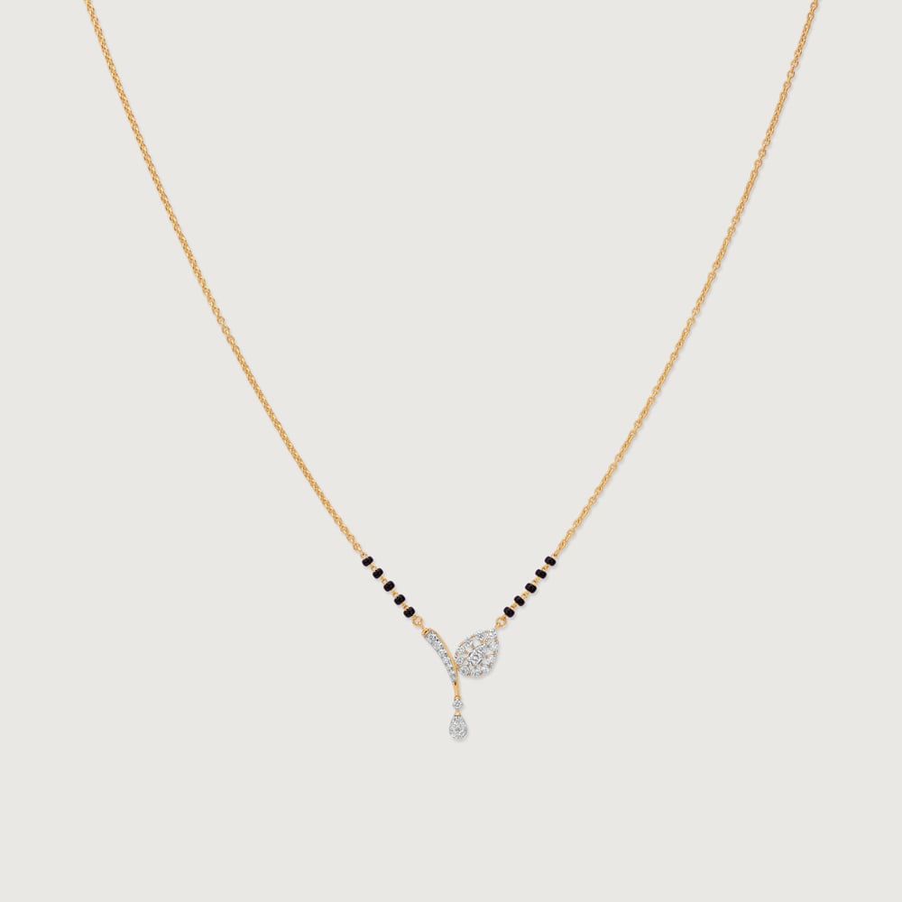 Fluid Asymmetric Diamond Mangalsutra,,hi-res thumbnail 4