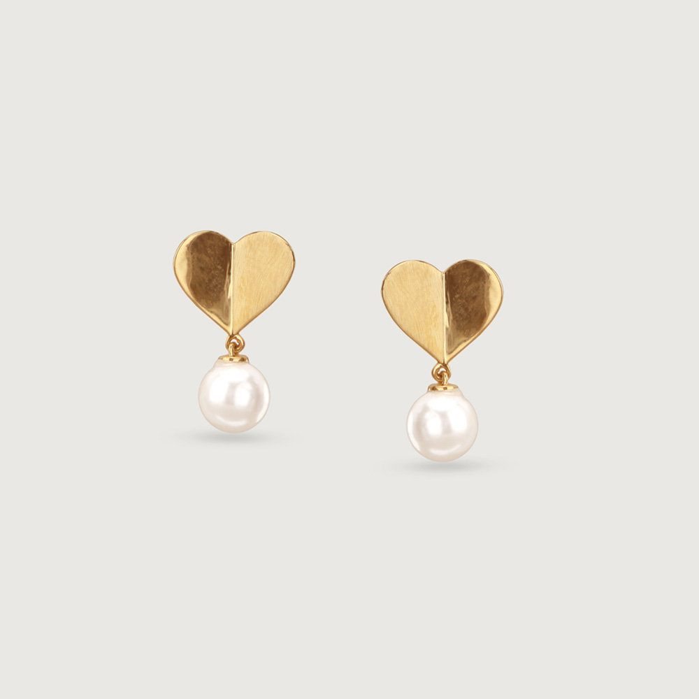 Sweetheart Glow Gold Earrings,,hi-res thumbnail 3