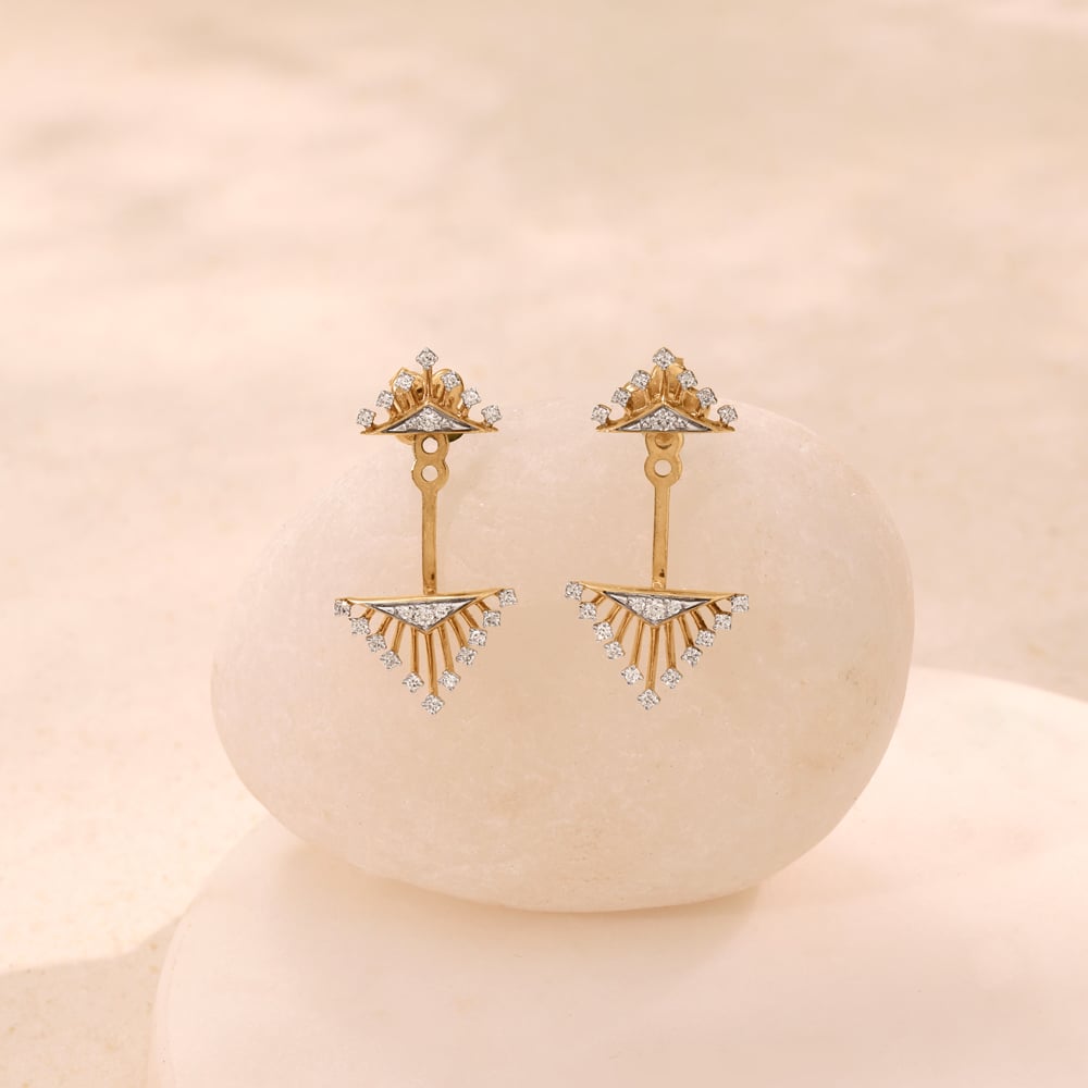 Radiant Balance Diamond Drop Earrings