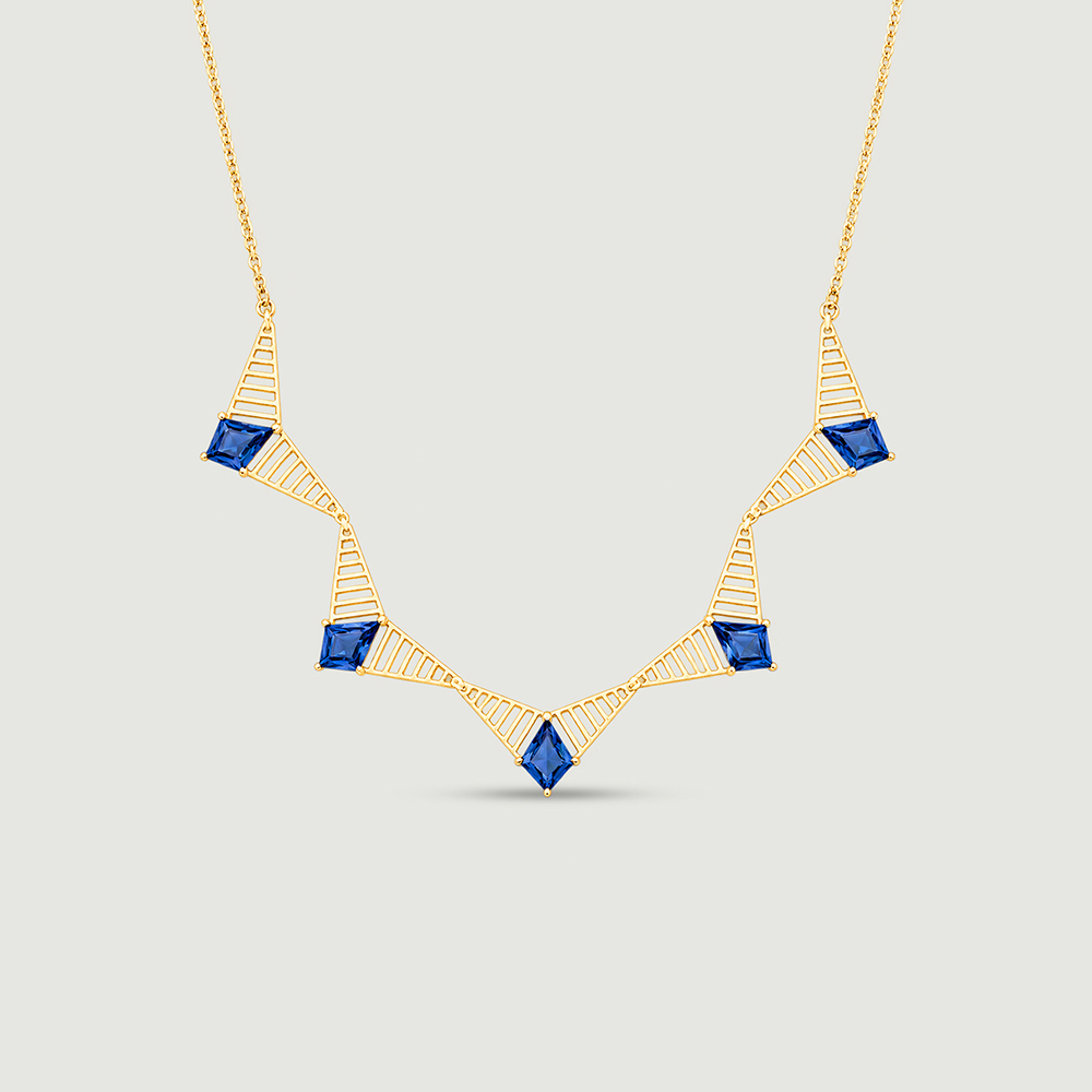 Azure Rays Topaz Gold Necklace,,hi-res thumbnail 4
