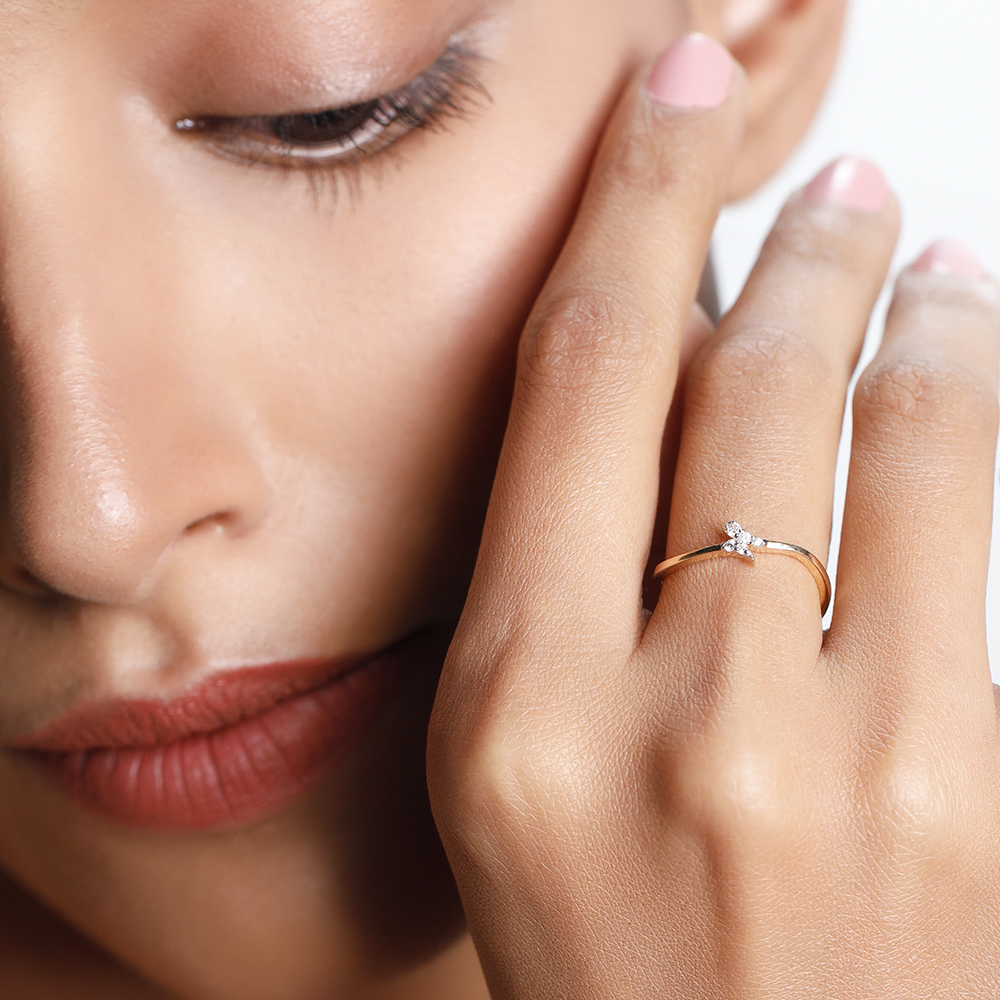 14KT Yellow Gold Willowy Diamond Ring,,hi-res thumbnail 3