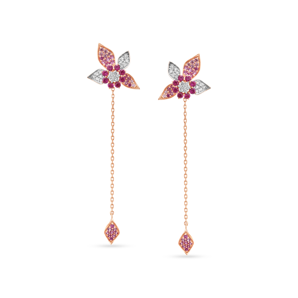 14kt Rose Gold Springs Favorite Diamond Drop Earrings,,hi-res thumbnail 1