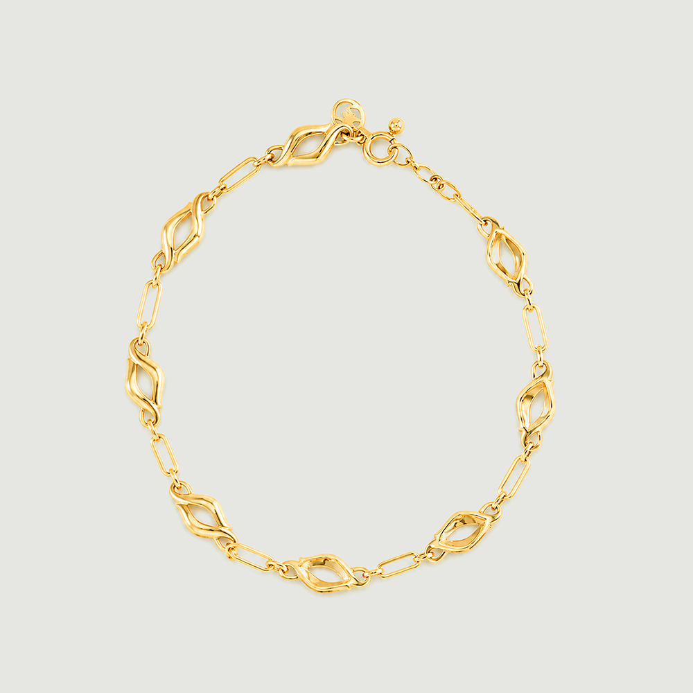Fluid Sculptural Gold Bracelet,,hi-res thumbnail 4