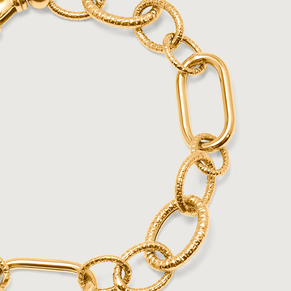 Chunky Charisma 18KT Gold Bracelet,,hi-res thumbnail 5