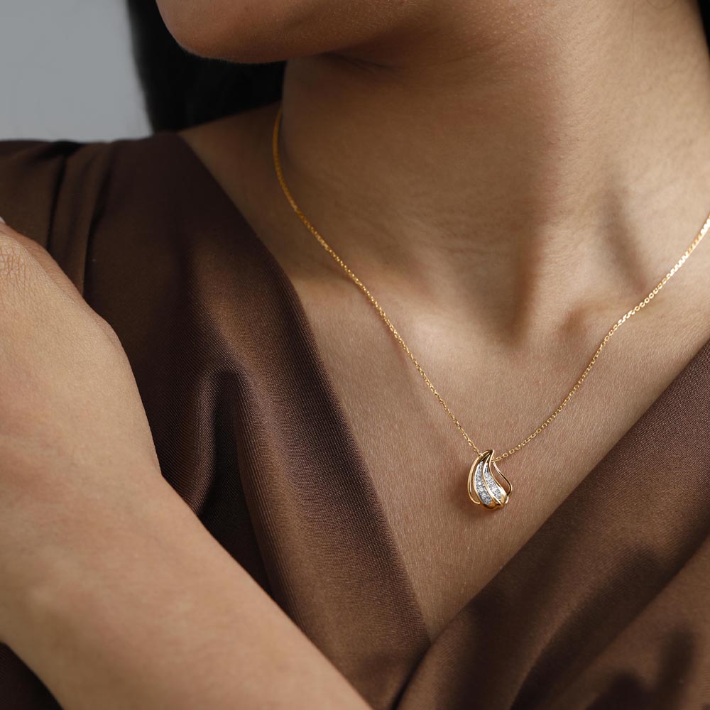 Paisley Shine Diamond Pendant,,hi-res thumbnail 2