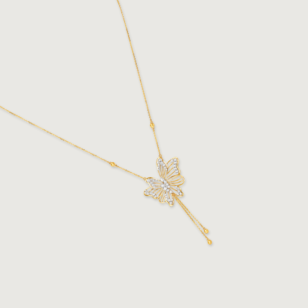 Butterfly Whispers Diamond Necklace,,hi-res thumbnail 3