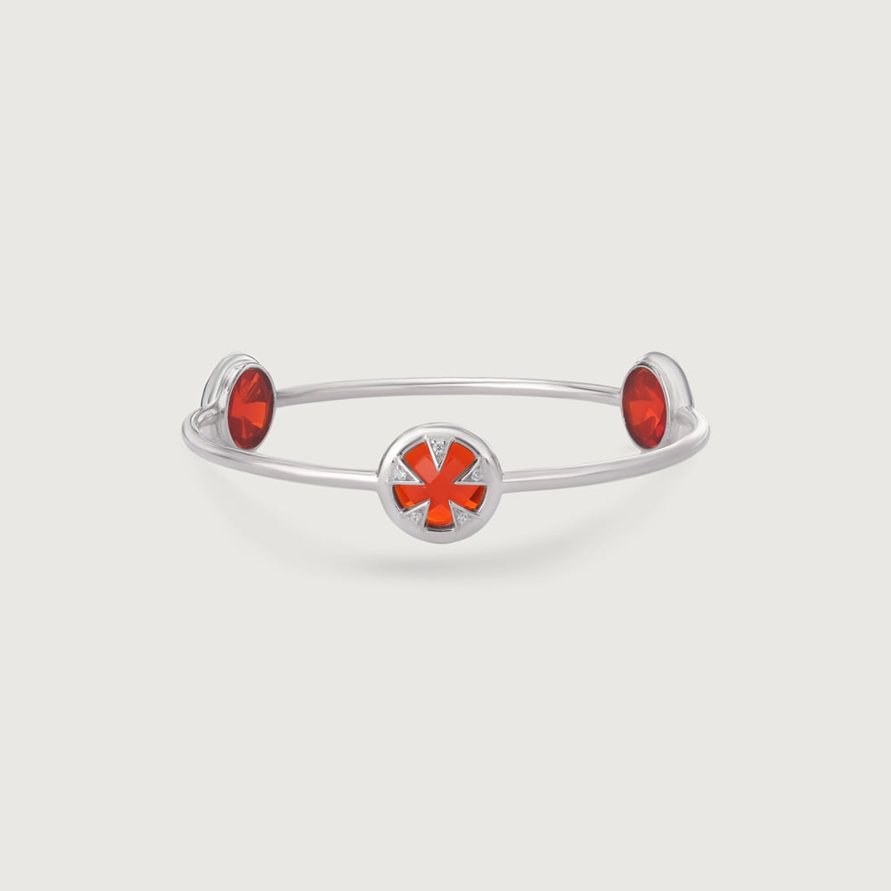 Vivid Starburst Silver Bangle,,hi-res thumbnail 3