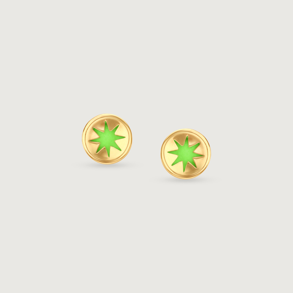 Radiant Sunset Gold Stud Earrings,,hi-res thumbnail 6