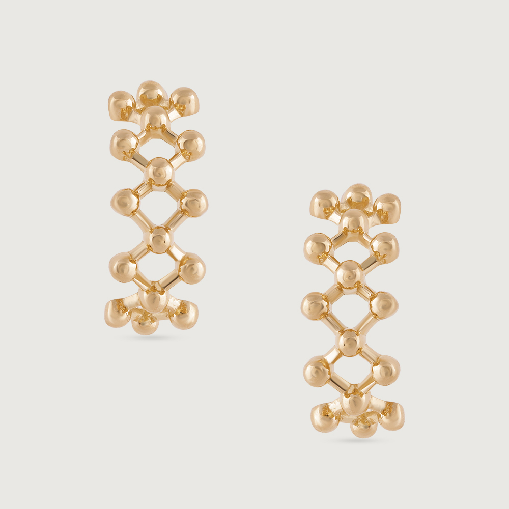 Elegant Cascade Gold Drop Earrings,,hi-res thumbnail 3