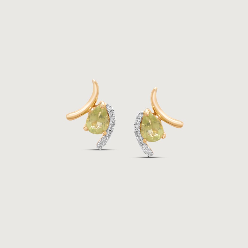 Gentle Arc Diamond Stud Earrings,,hi-res thumbnail 3