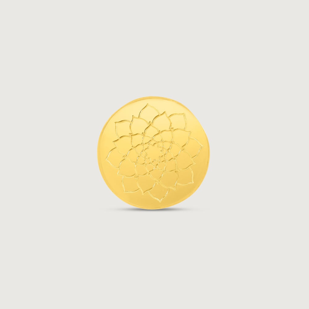 0.5 gm 24 Karat Lotus Gold Coin (9999 Purity),,hi-res thumbnail 3