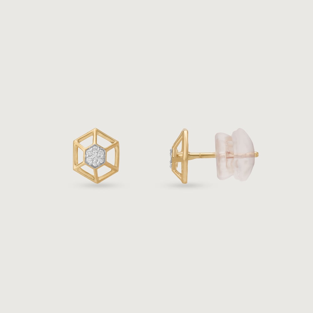 Hive Spark Diamond Stud Earrings,,hi-res thumbnail 4