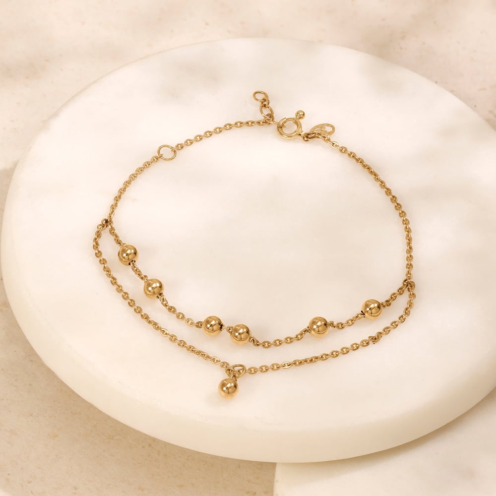 Delicate Rhythm Gold Bracelet