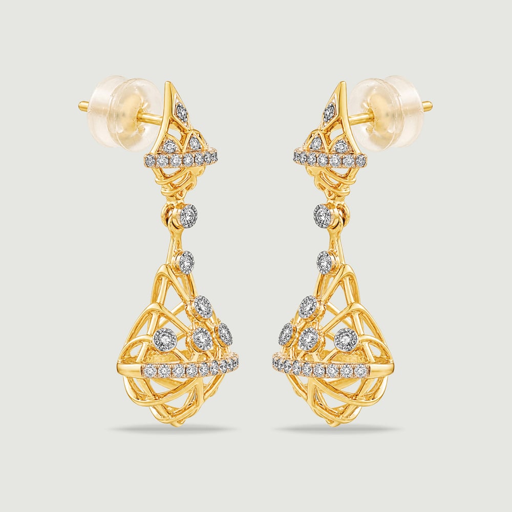 Striking Light Diamond Jhumka,,hi-res thumbnail 5