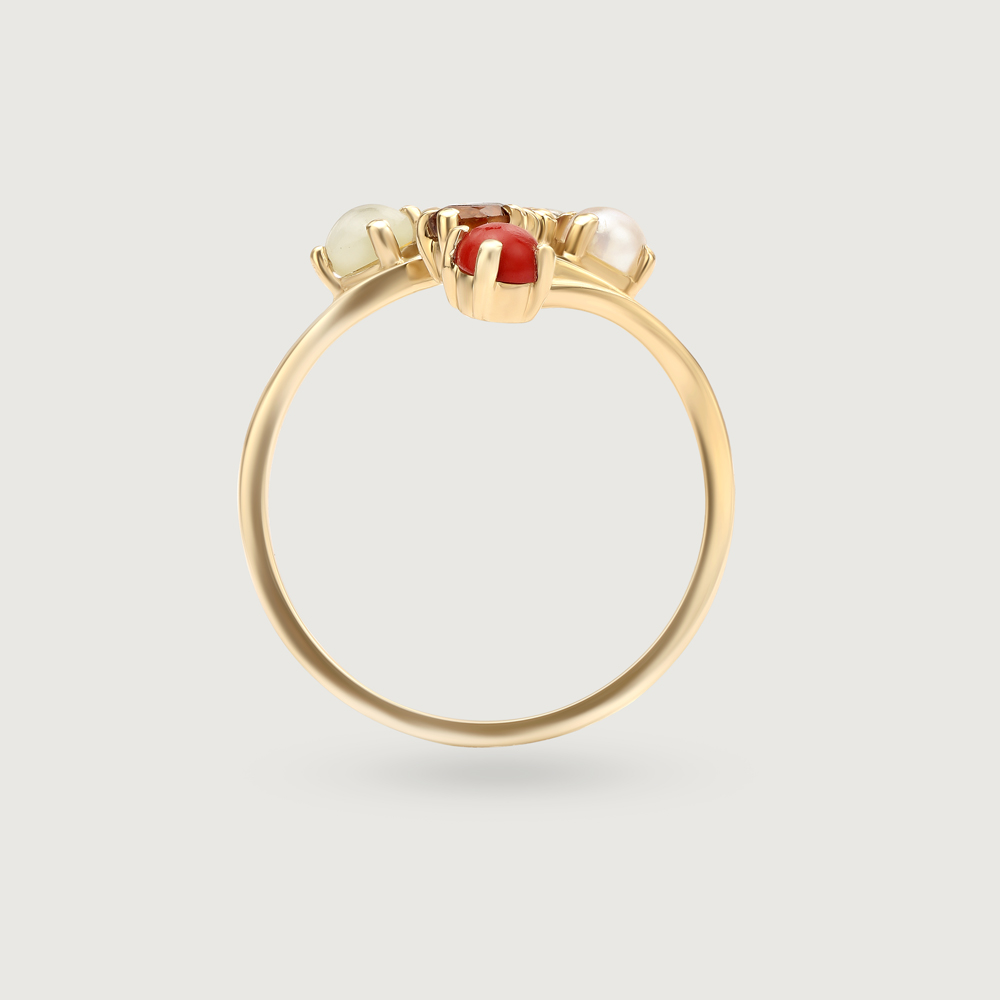 Gemstone Symphony 14KT Navaratna Finger Ring,,hi-res thumbnail 5