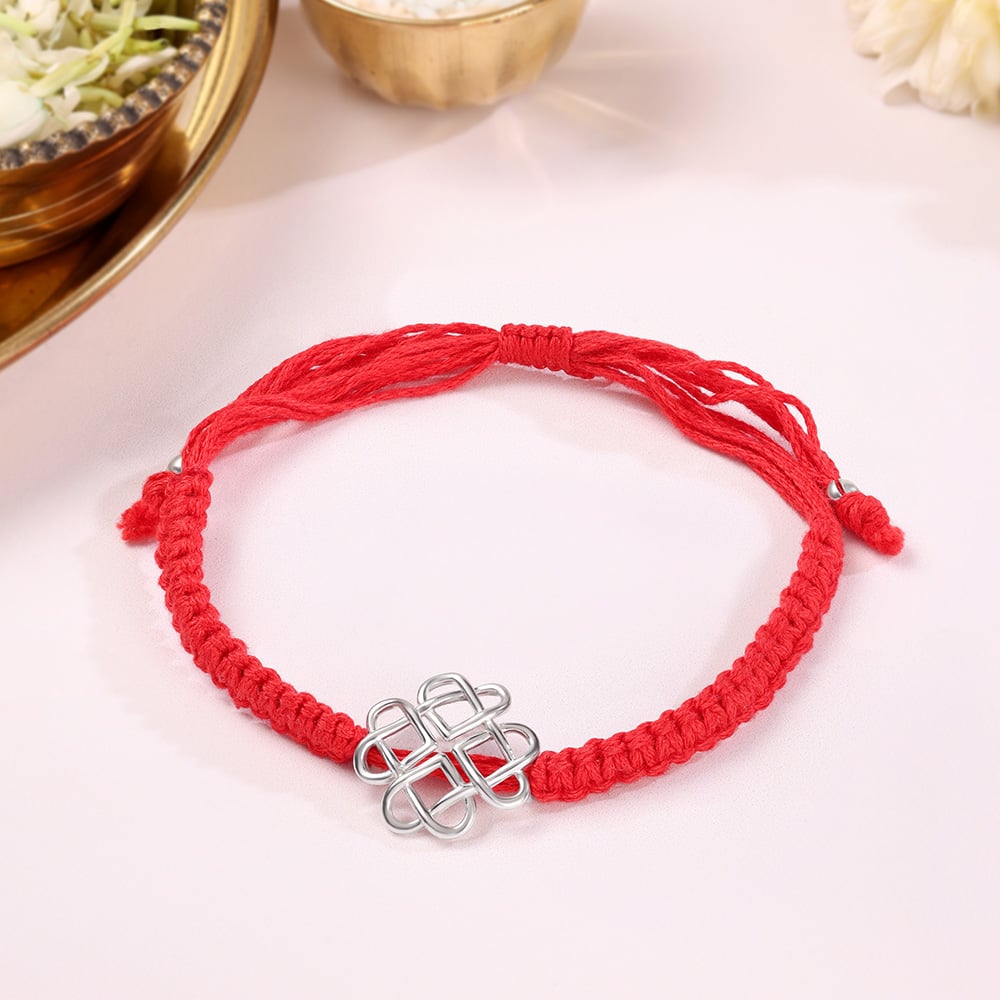 Endless Harmony Silver Rakhi