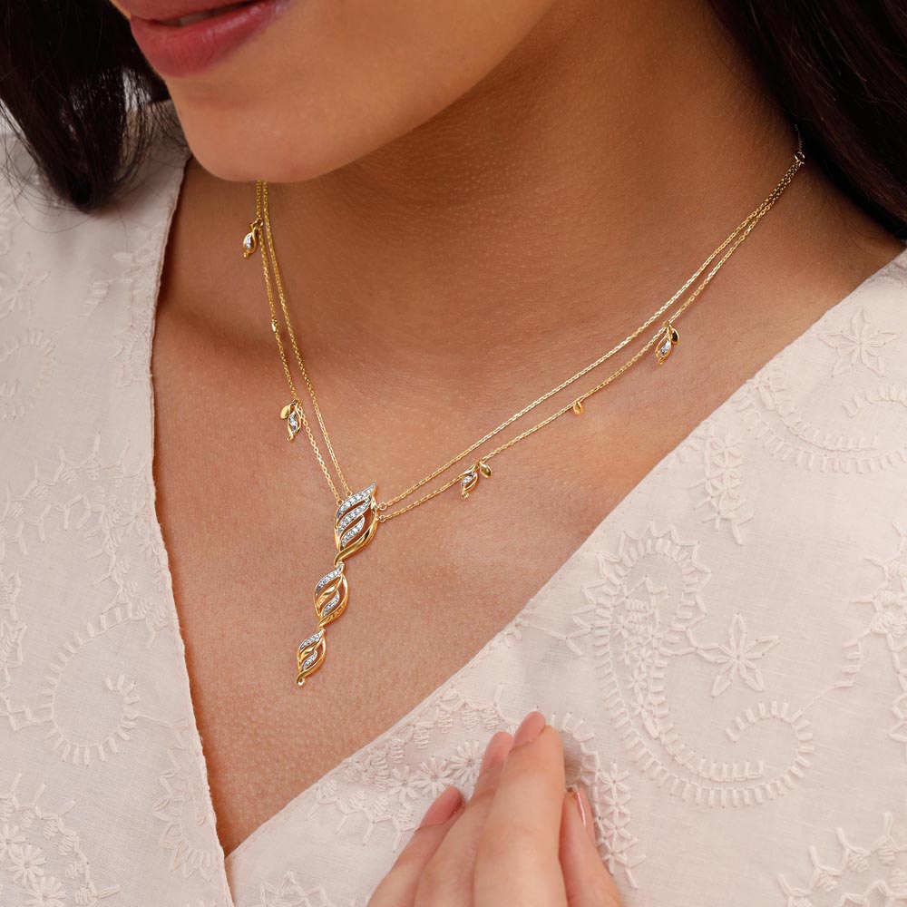 Twirling Grace Diamond Necklace,,hi-res thumbnail 2