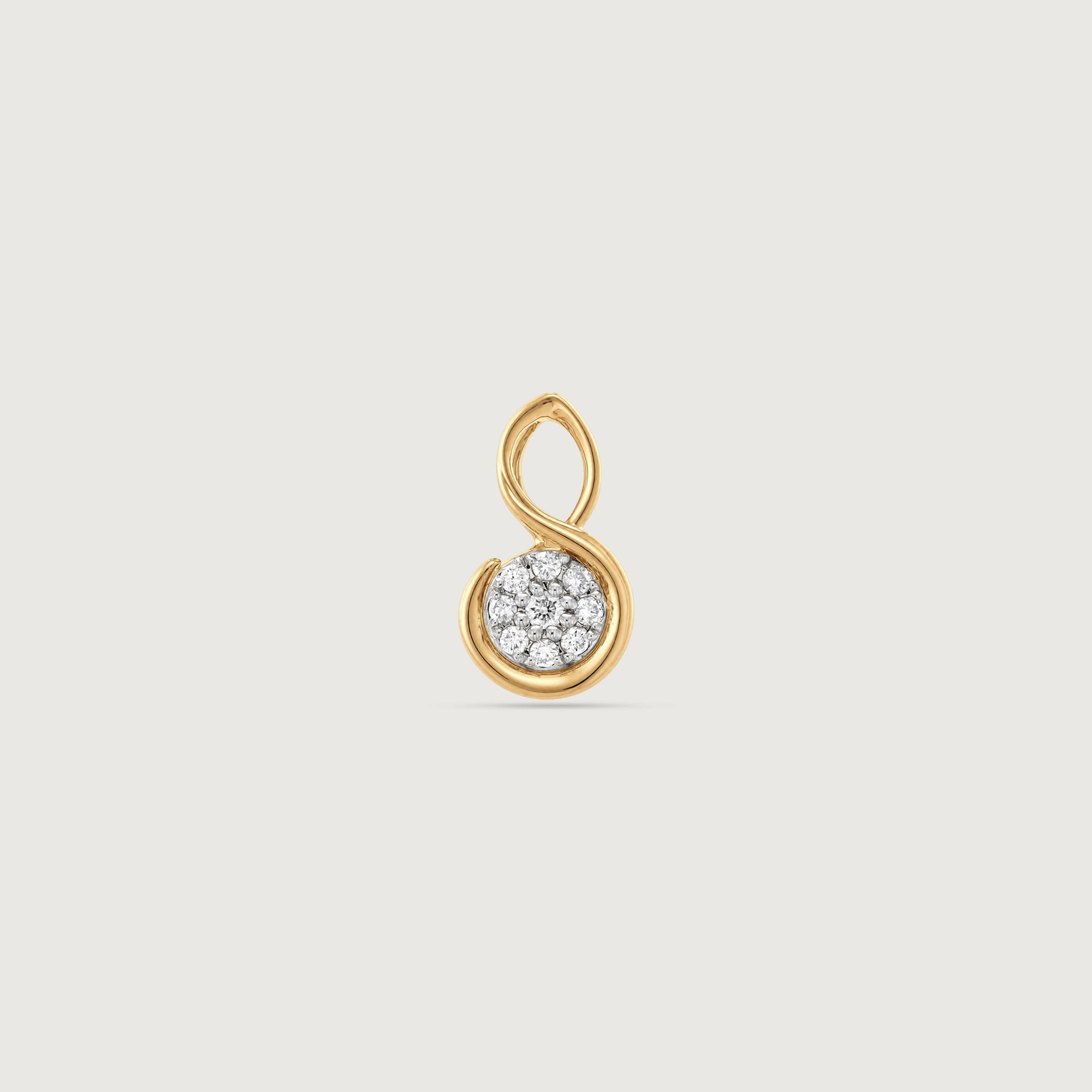 Graceful Infinity Diamond Pendant