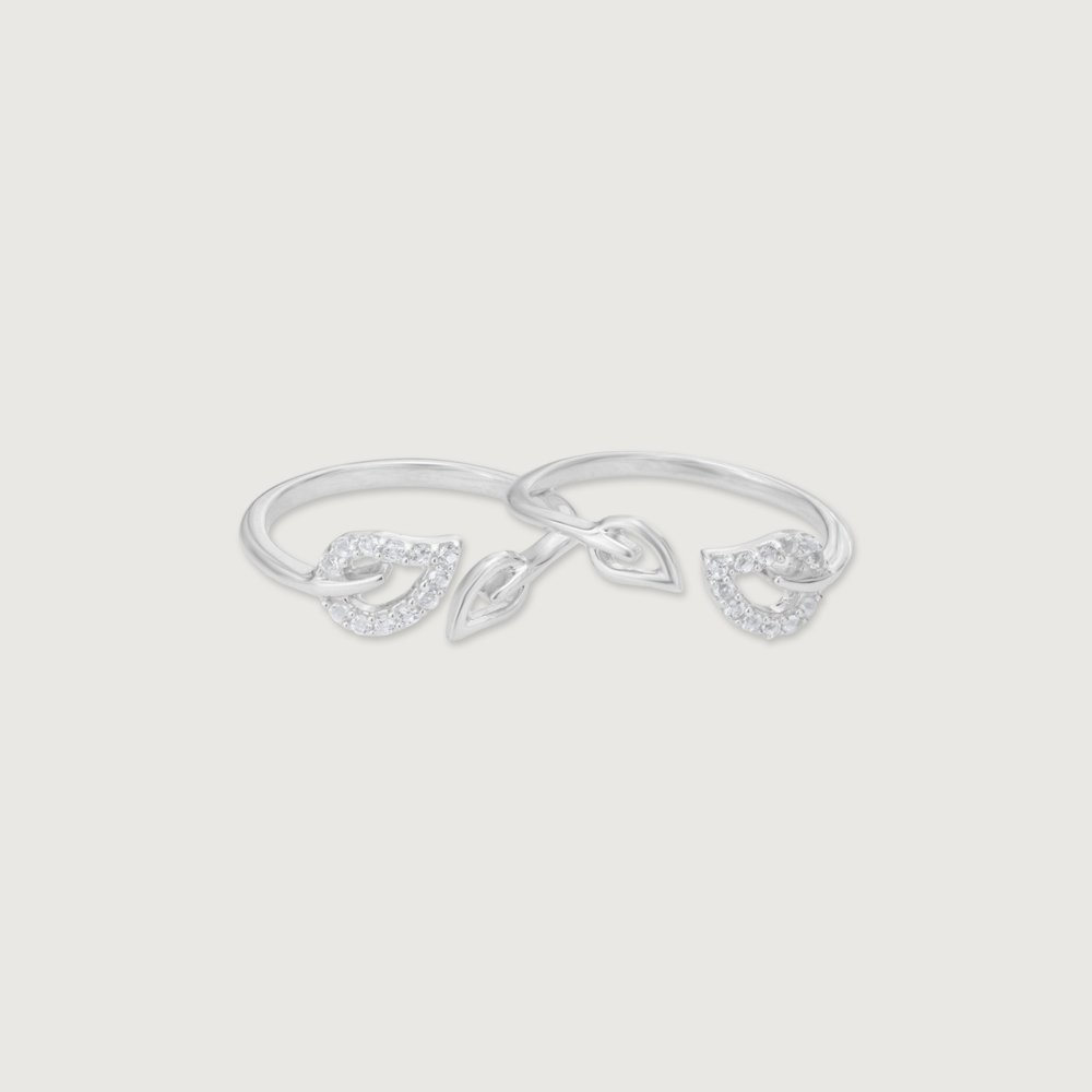 Dainty Heart Silver Toe Rings,,hi-res thumbnail 4