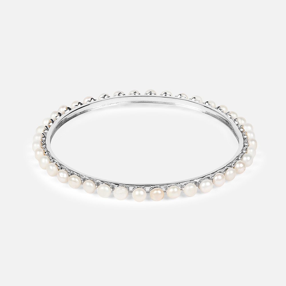 Infinite Pearl Silver Bangle,,hi-res thumbnail 3