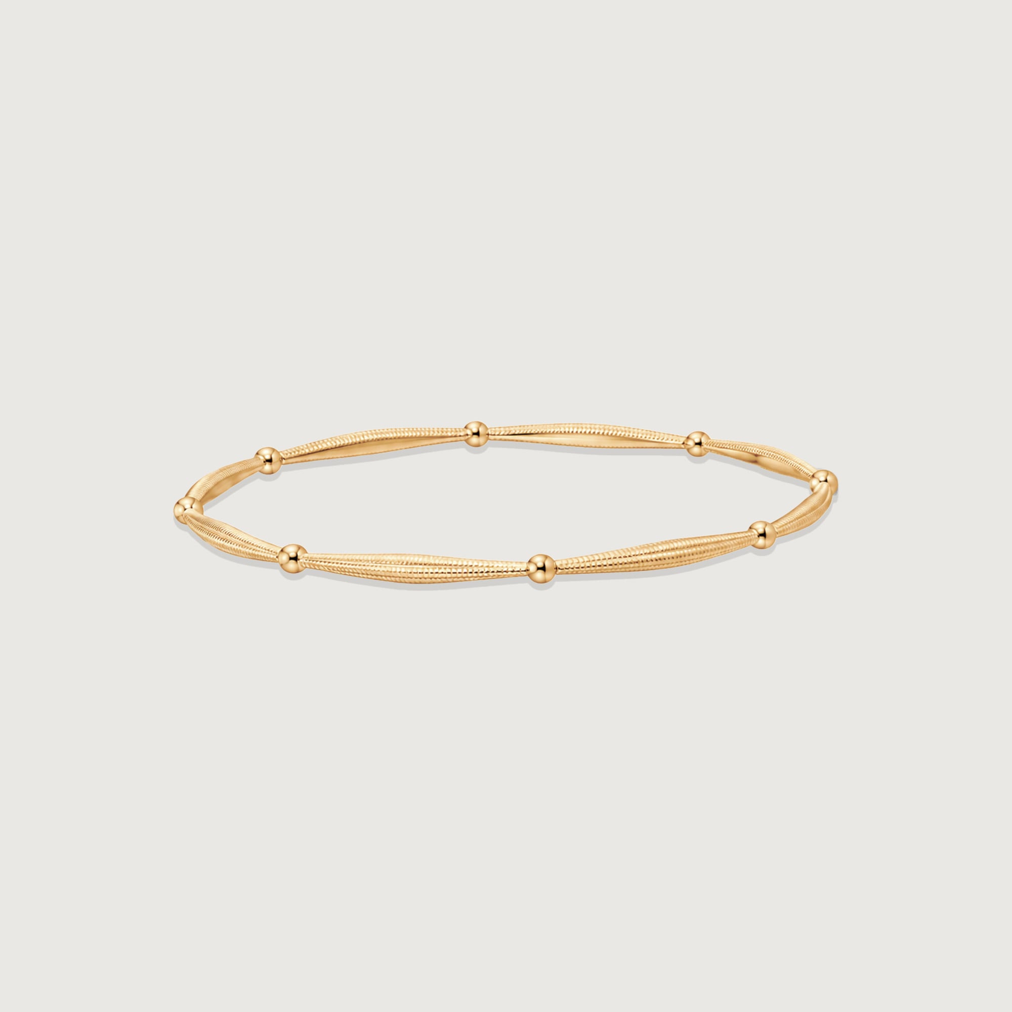 Serene Interval Gold Bangle