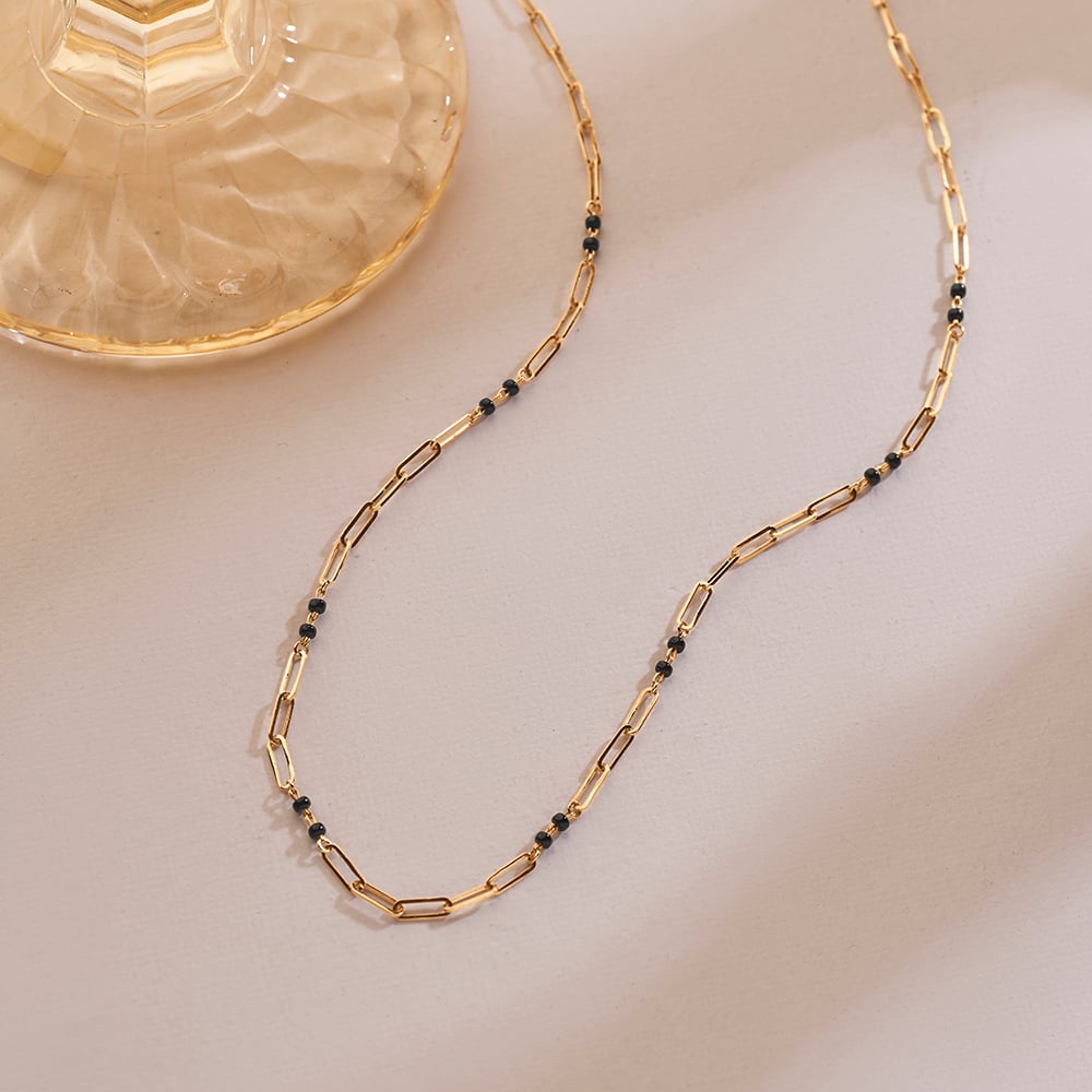 Sleek Geometric Gold Mangalsutra
