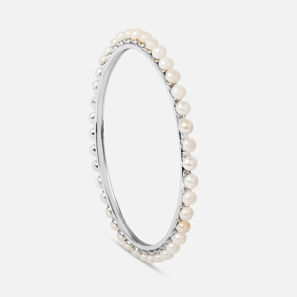 Infinite Pearl Silver Bangle,,hi-res thumbnail 4